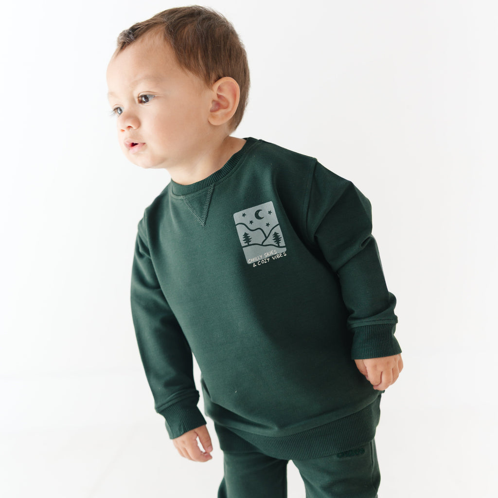 Chilly Skies Bamboo French Terry Pullover & Joggers Set
