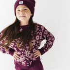 Deep Plum Knit Beanie