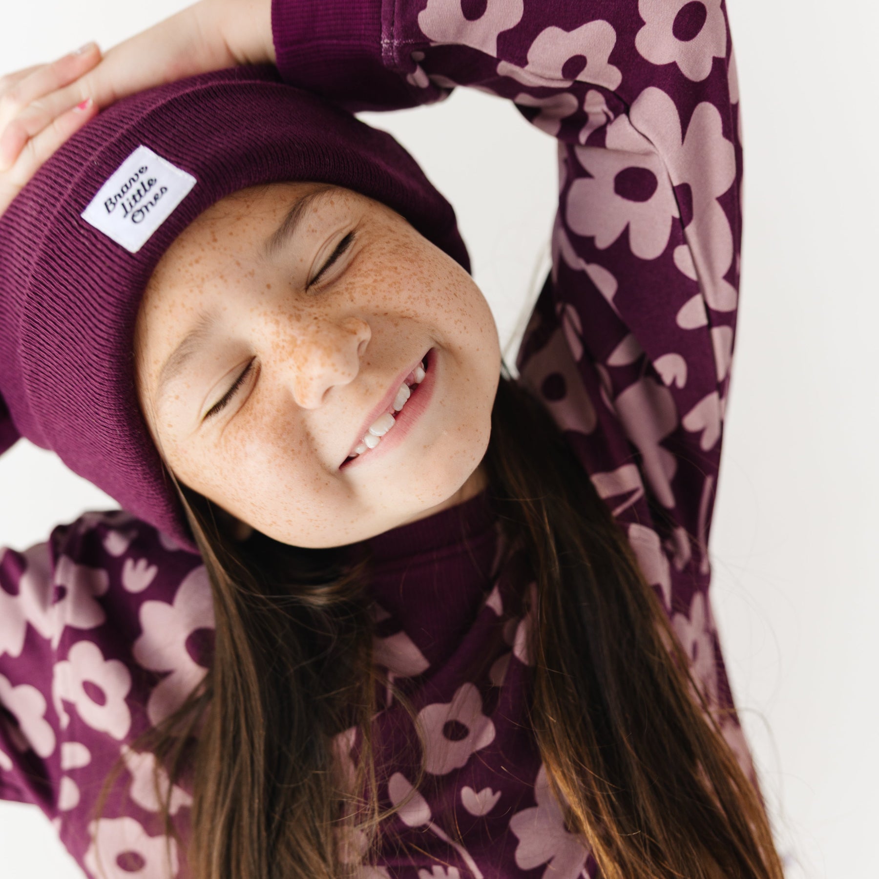 Deep Plum Knit Beanie