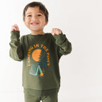 Camping In The Pines Bamboo French Terry Pullover