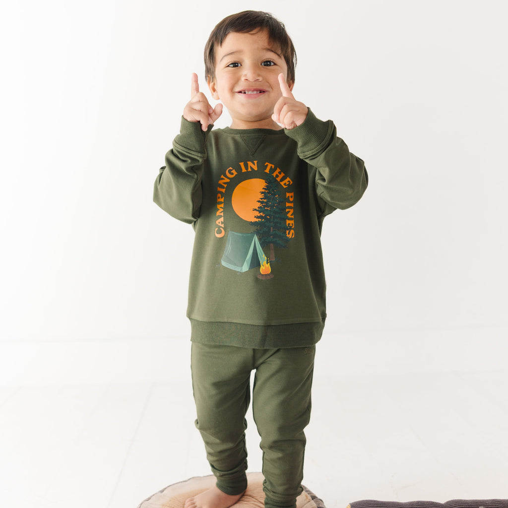Olive Bamboo French Terry Joggers