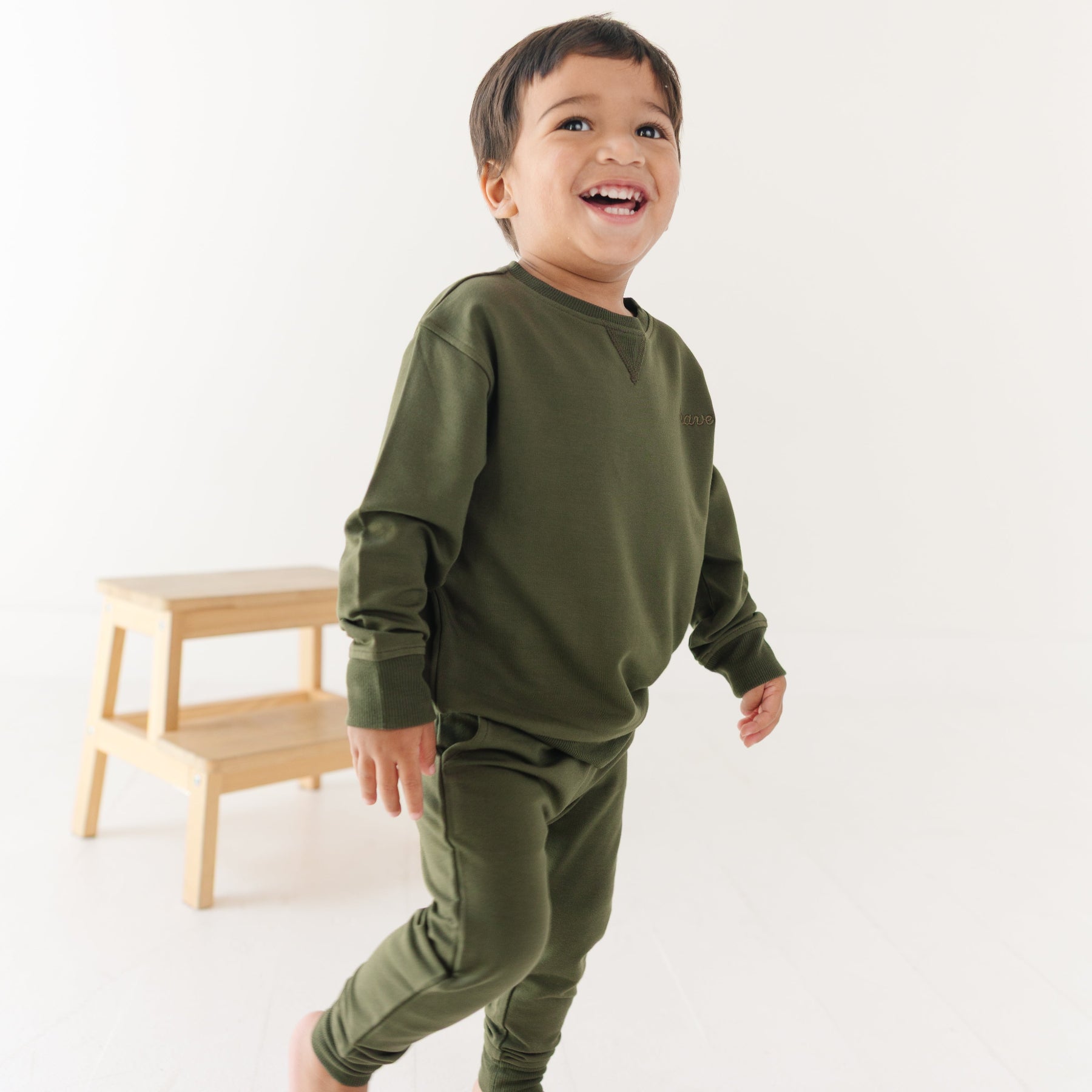 Olive Bamboo French Terry Joggers