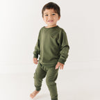 Olive Bamboo French Terry Joggers