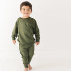 Olive Bamboo French Terry Joggers