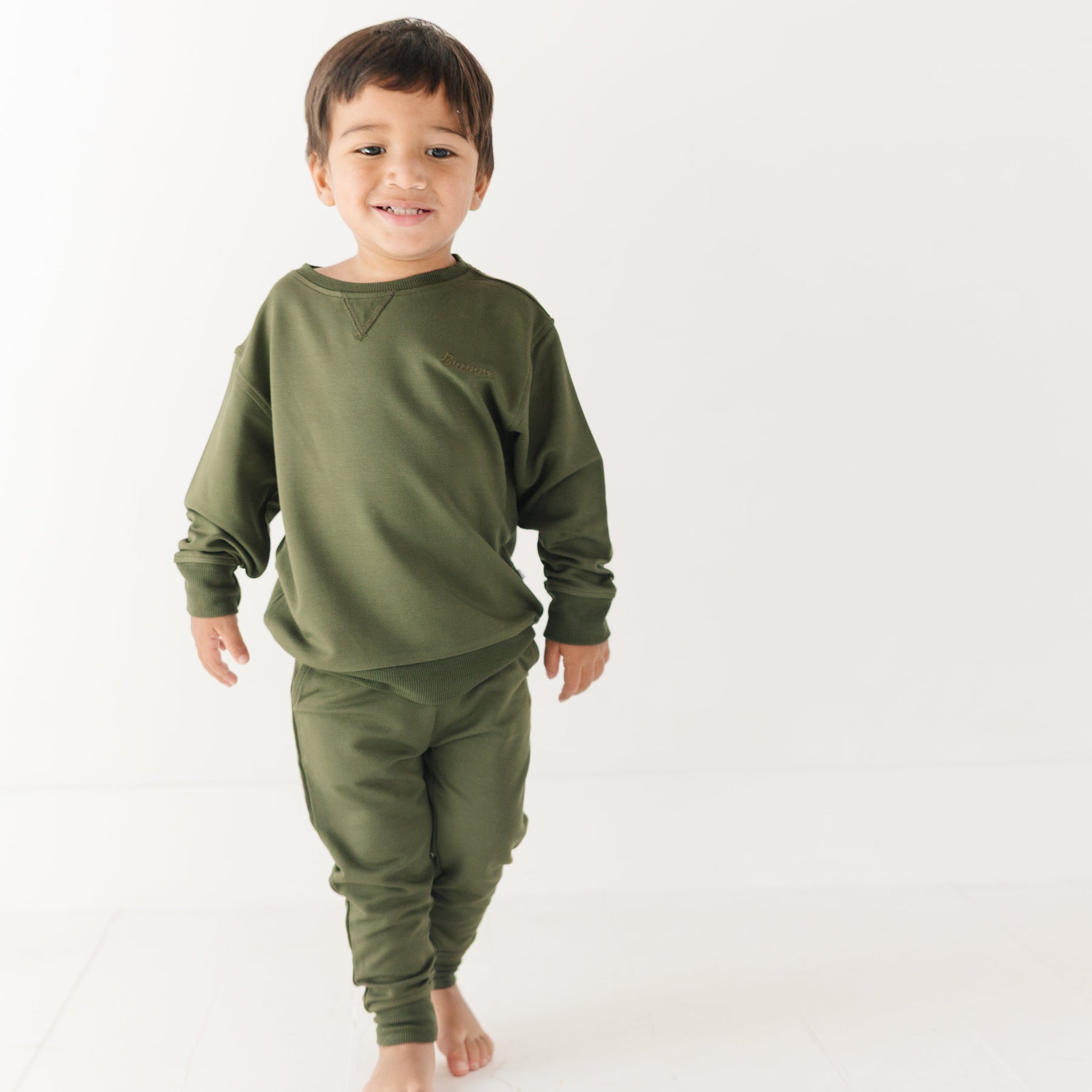 Olive Bamboo French Terry Joggers