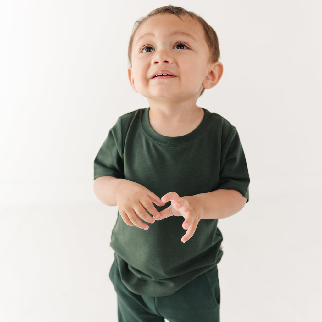 Dark Forest Green Solid Shirt