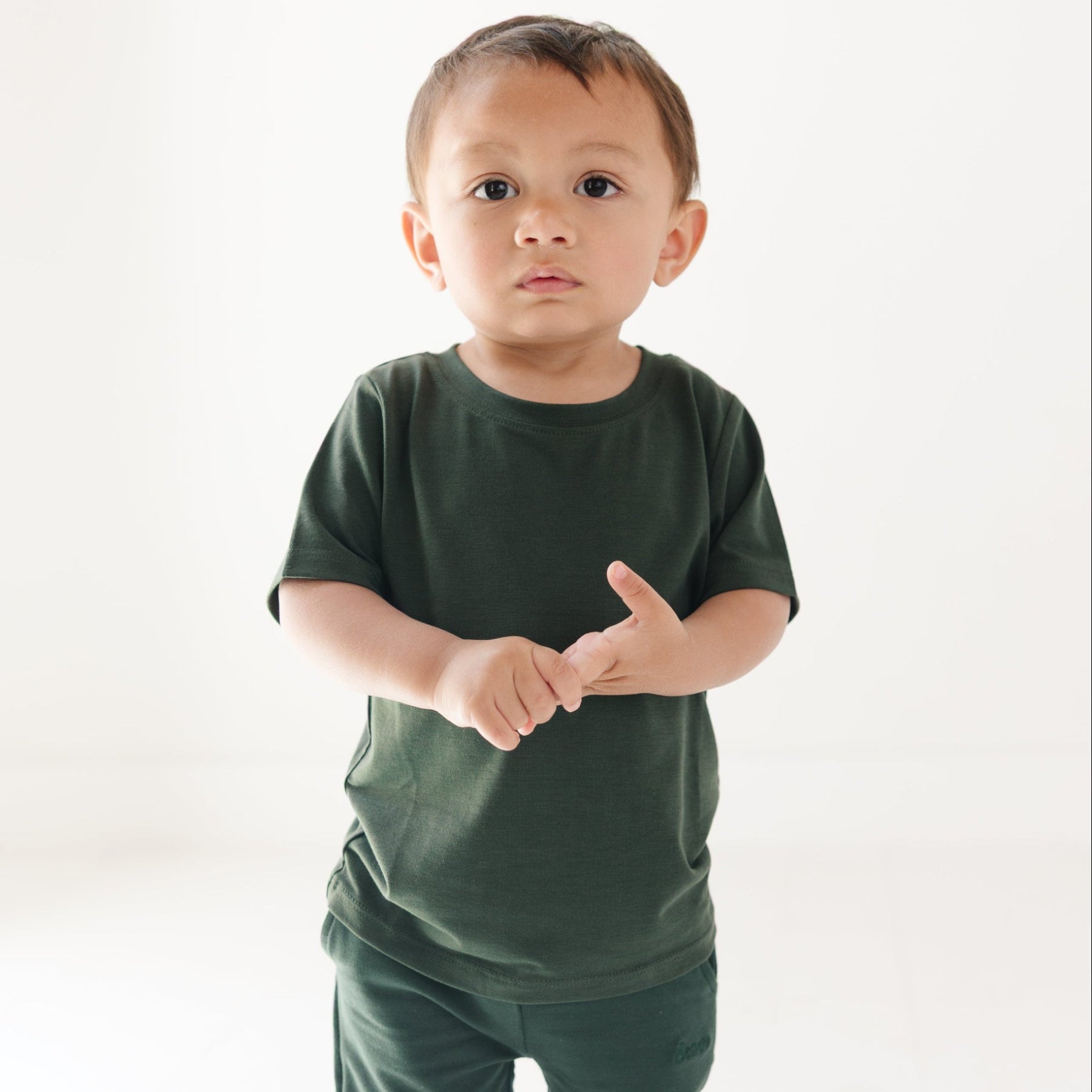 Dark Forest Green Solid Shirt