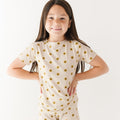 Sunflowers Small Ribbed Shorts Two-Piece Set