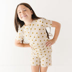 Sunflowers Small Ribbed Shorts Two-Piece Set