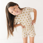 Sunflowers Small Ribbed Shorts Two-Piece Set