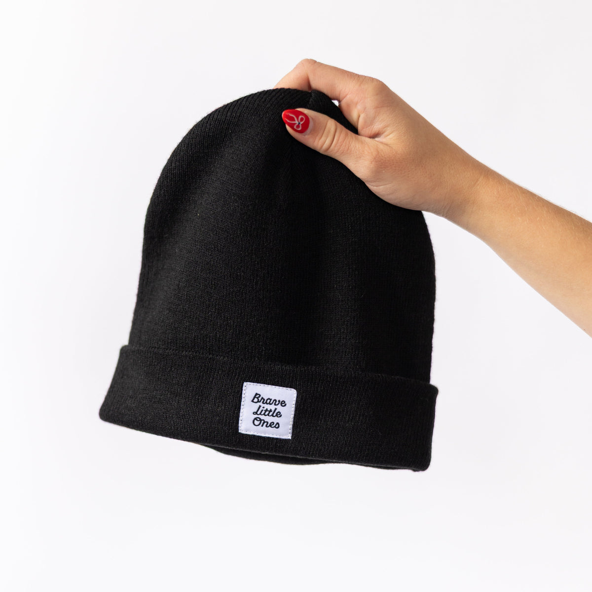 Jet Black Knit Beanie