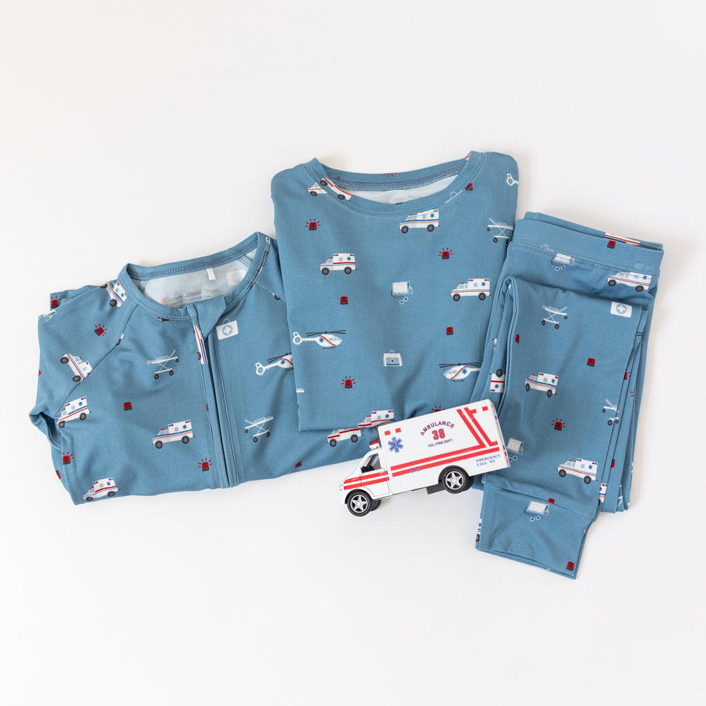 Ambulances Zip Romper