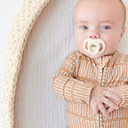 Neutral Lines Small Ribbed Zip Romper