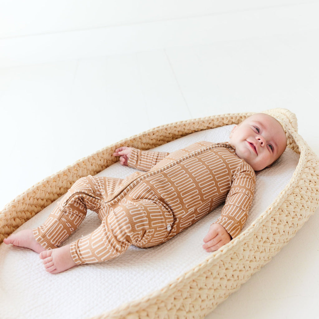 Neutral Lines Small Ribbed Zip Romper