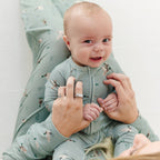 Mallards Small Ribbed Zip Romper