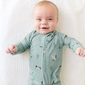Mallards Small Ribbed Zip Romper
