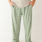 Grid Sage Green Small Ribbed Men's Pants