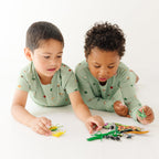 Backyard Bugs Small Ribbed Two-Piece Set