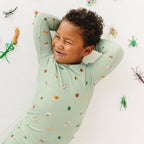 Backyard Bugs Small Ribbed Two-Piece Set