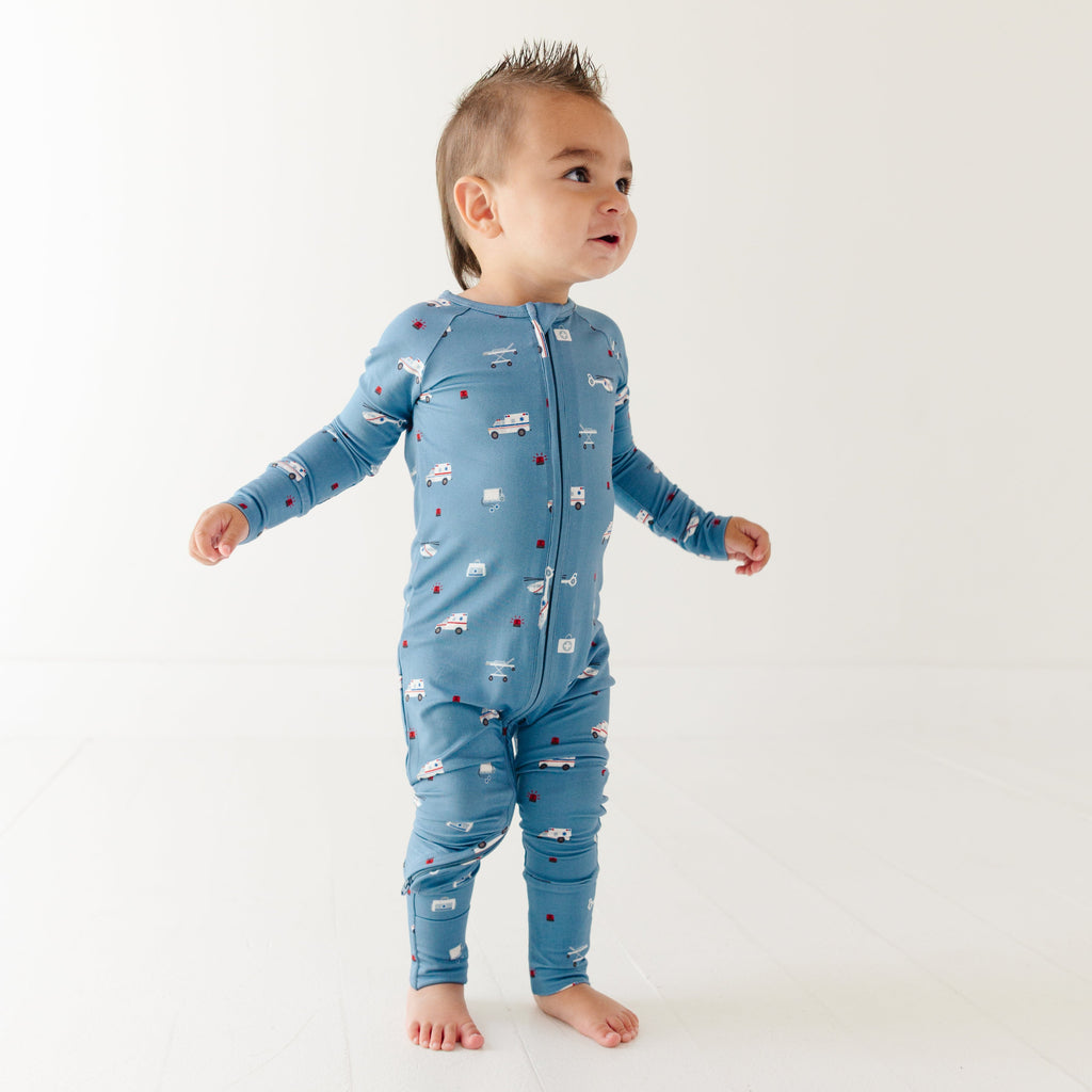 Ambulances Zip Romper
