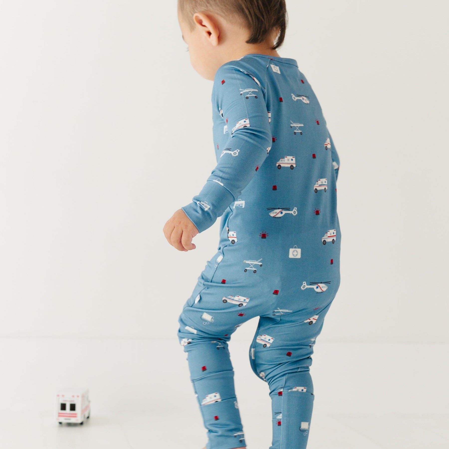 Ambulances Zip Romper