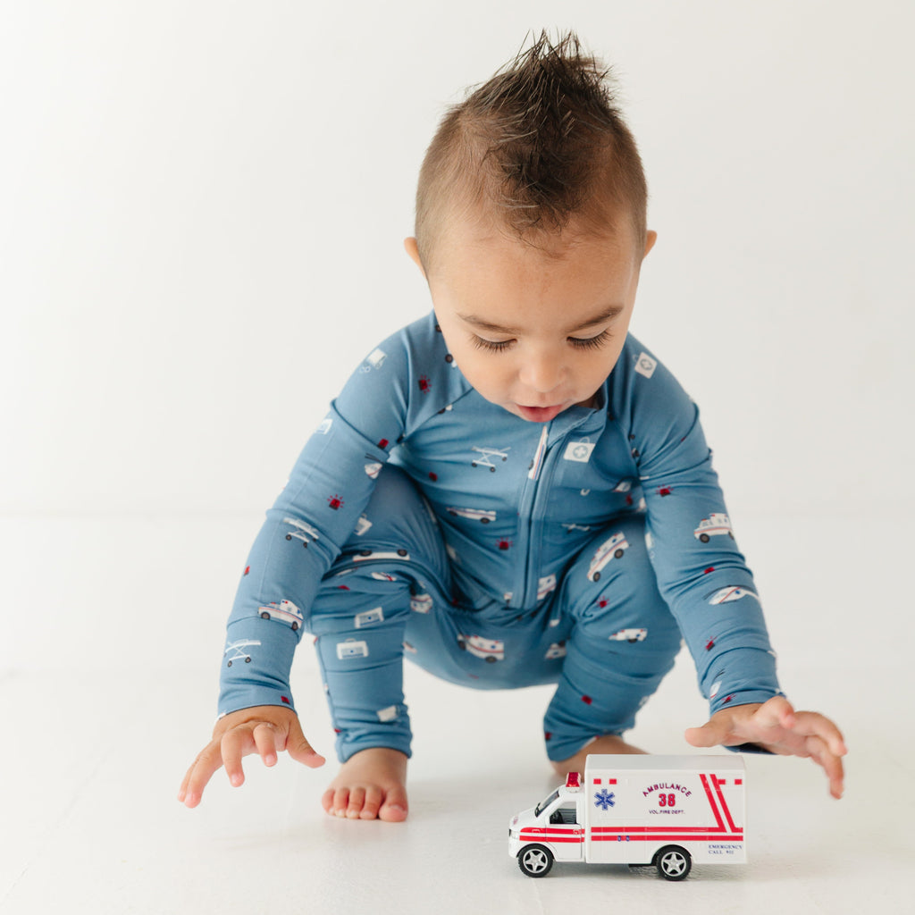 Ambulances Zip Romper