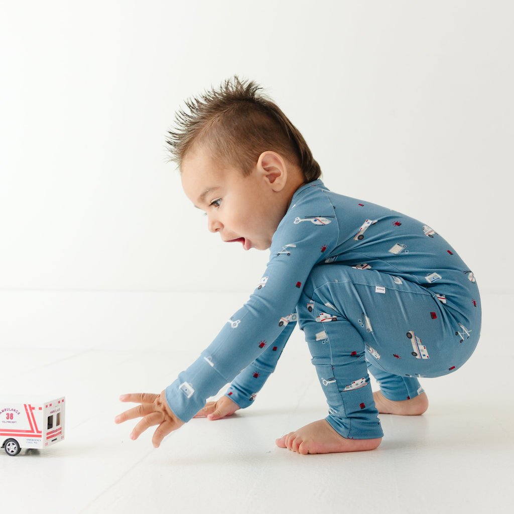 Ambulances Zip Romper