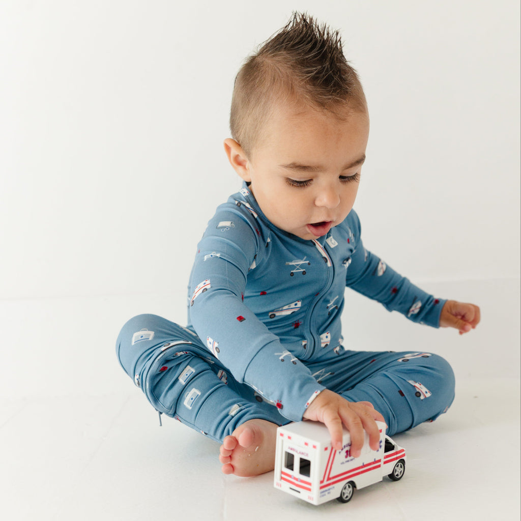 Ambulances Zip Romper