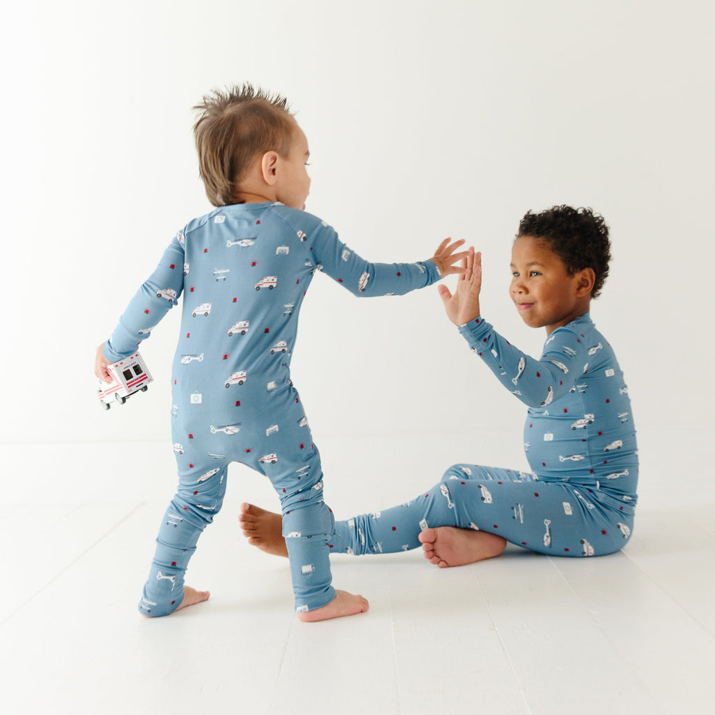 Ambulances Zip Romper
