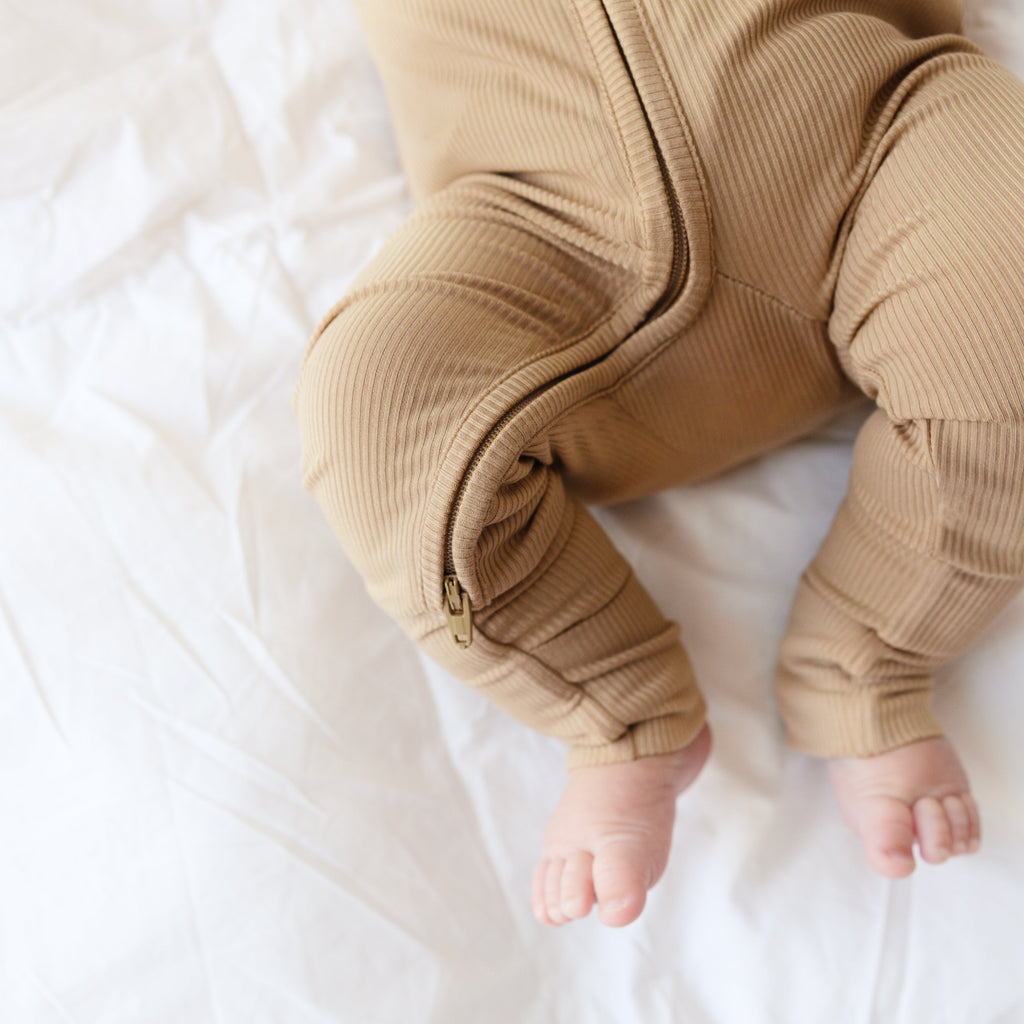 Dune Small Ribbed Zip Romper