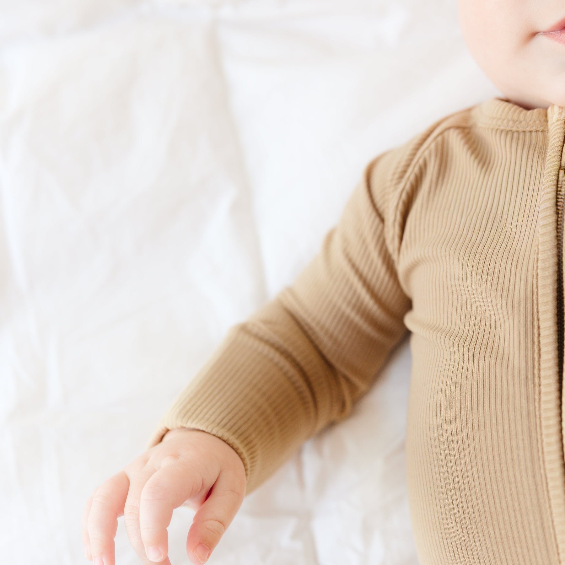 Dune Small Ribbed Zip Romper