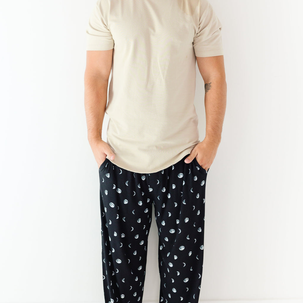 Moon Phases Small Ribbed Men's Pants