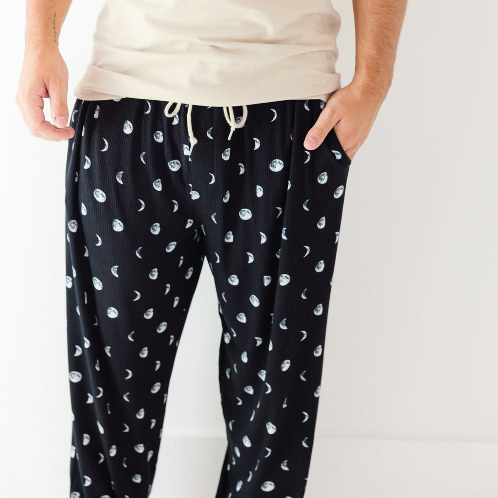 Moon Phases Small Ribbed Men's Pants