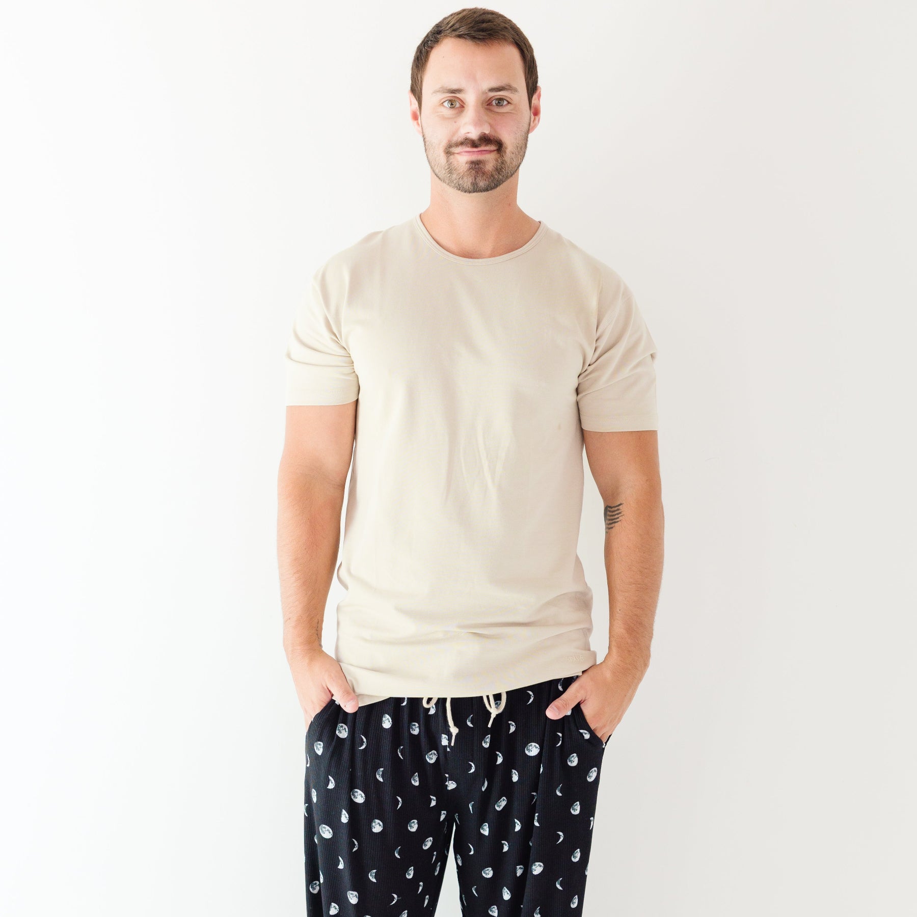 Moon Phases Small Ribbed Men's Pants