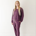 Mulberry Small Ribbed Women's Matching Set