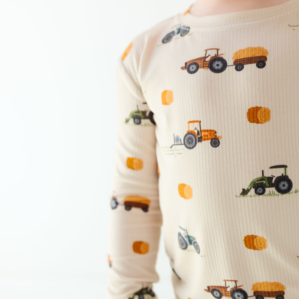 Tractors Small Ribbed Two-Piece Set