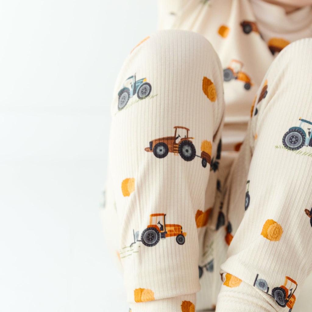 Tractors Small Ribbed Two-Piece Set