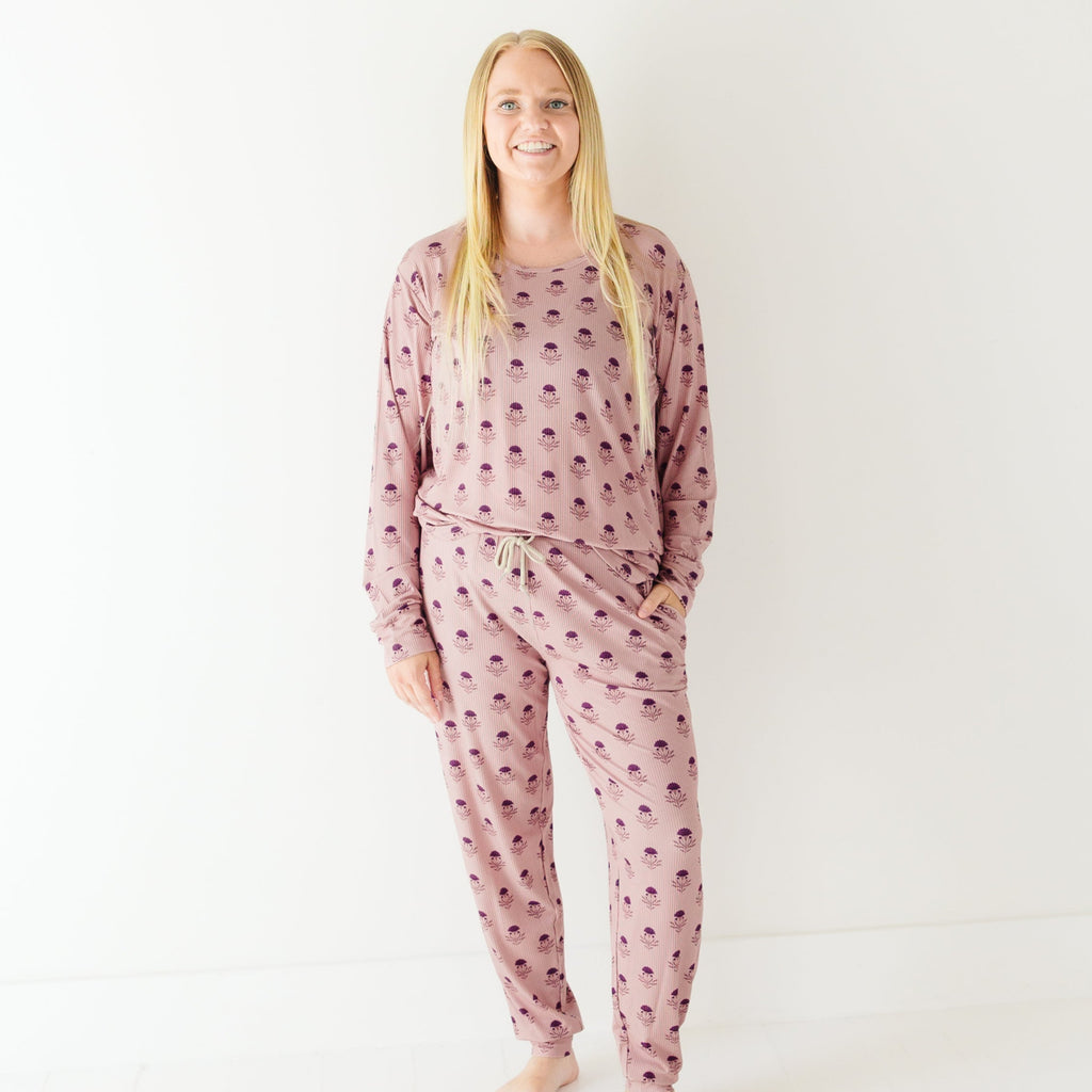 Folk Meadow Small Ribbed Women's Matching Set