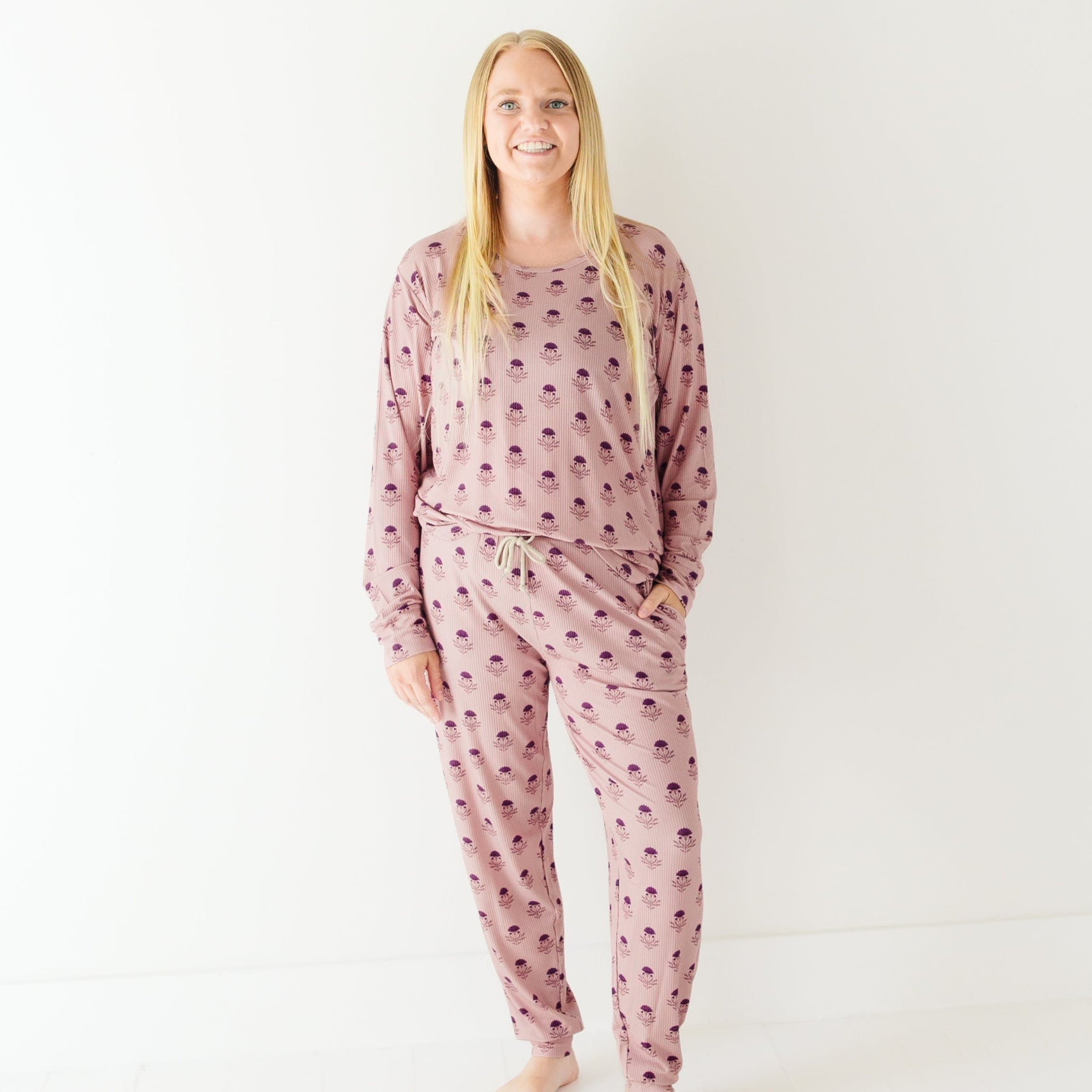 Folk Meadow Small Ribbed Women's Matching Set