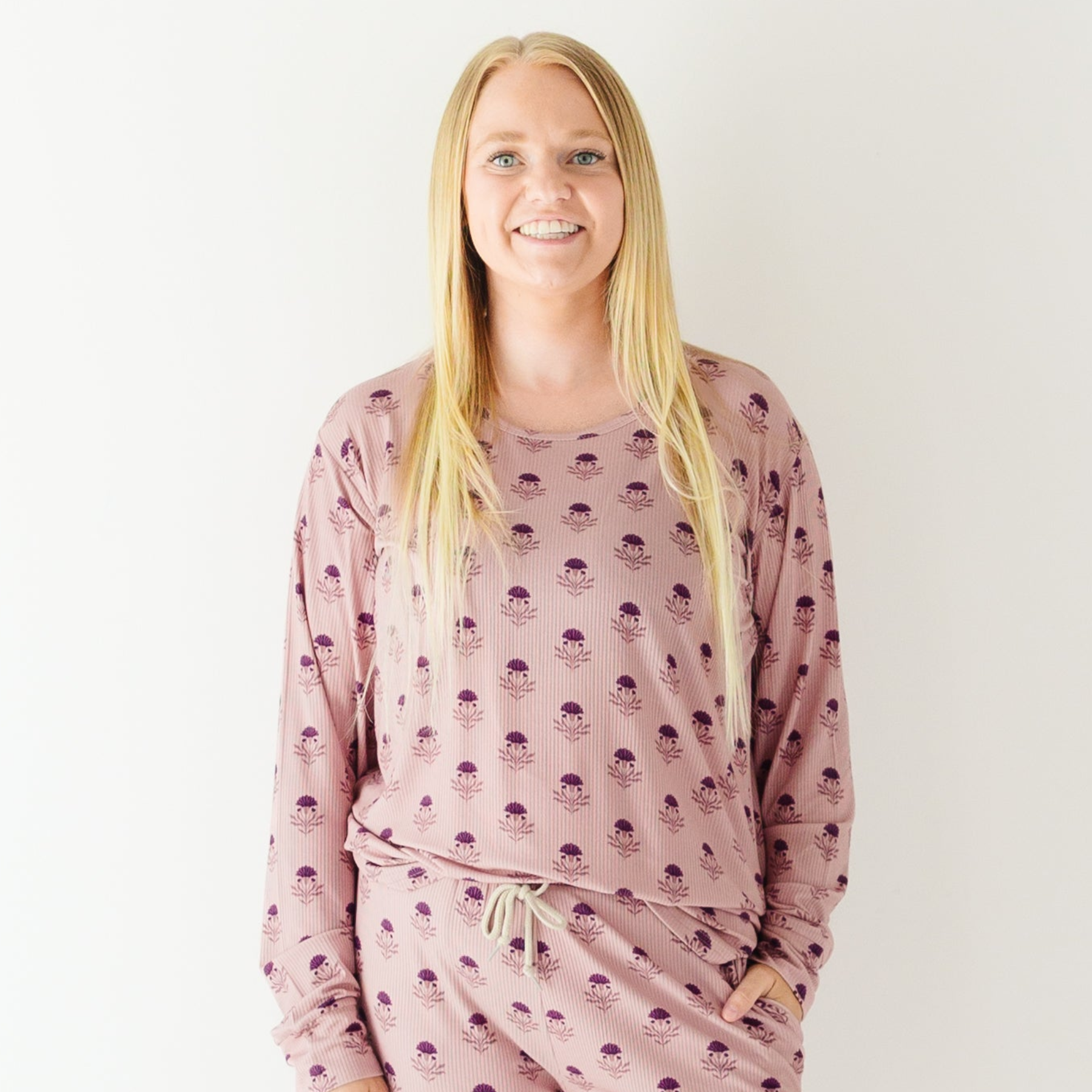 Folk Meadow Small Ribbed Women's Matching Set