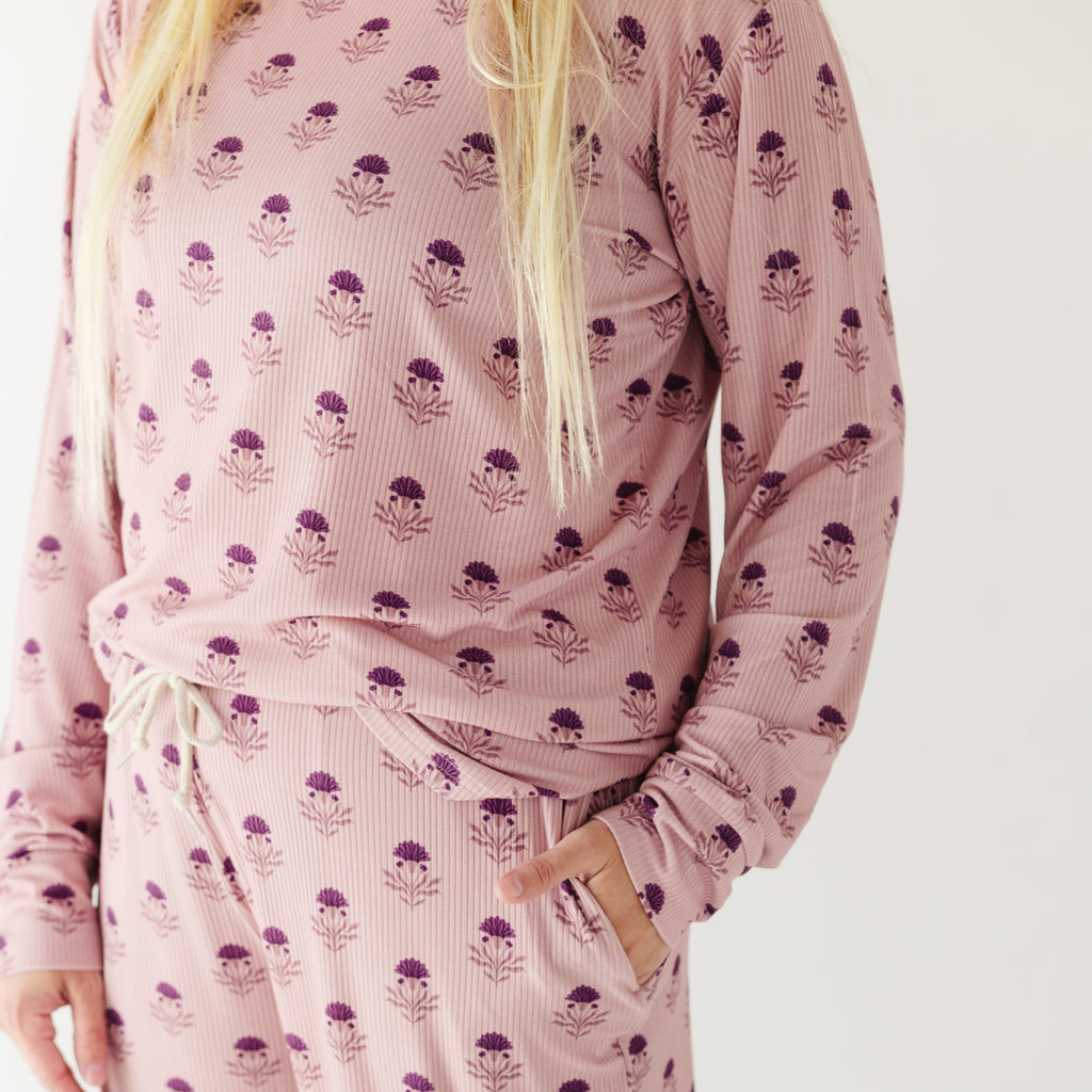 Folk Meadow Small Ribbed Women's Matching Set