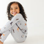 Cats Gray Small Ribbed Two-Piece Set