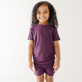 Mulberry Small Ribbed Shorts Two-Piece Set