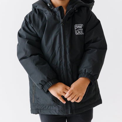 Jet Black Puffer Jacket