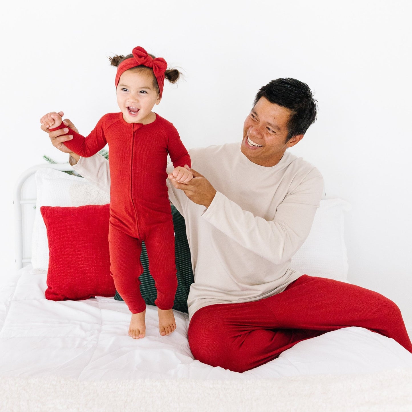 Berry Red Small Ribbed Zip Romper