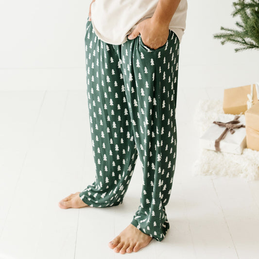 Christmas Trees Small Ribbed Men's Pants