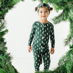 Christmas Trees Small Ribbed Zip Romper