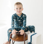 Snowy Village Small Ribbed Two-Piece Set