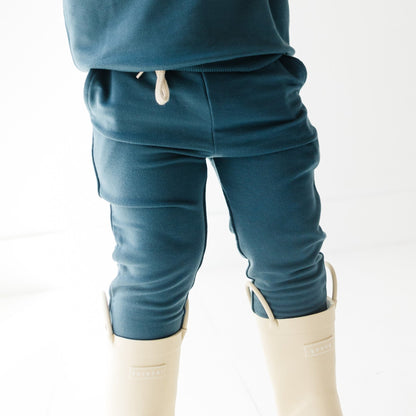 Brave Little Ones Navy Bamboo French Terry Pullover & Jogger Set