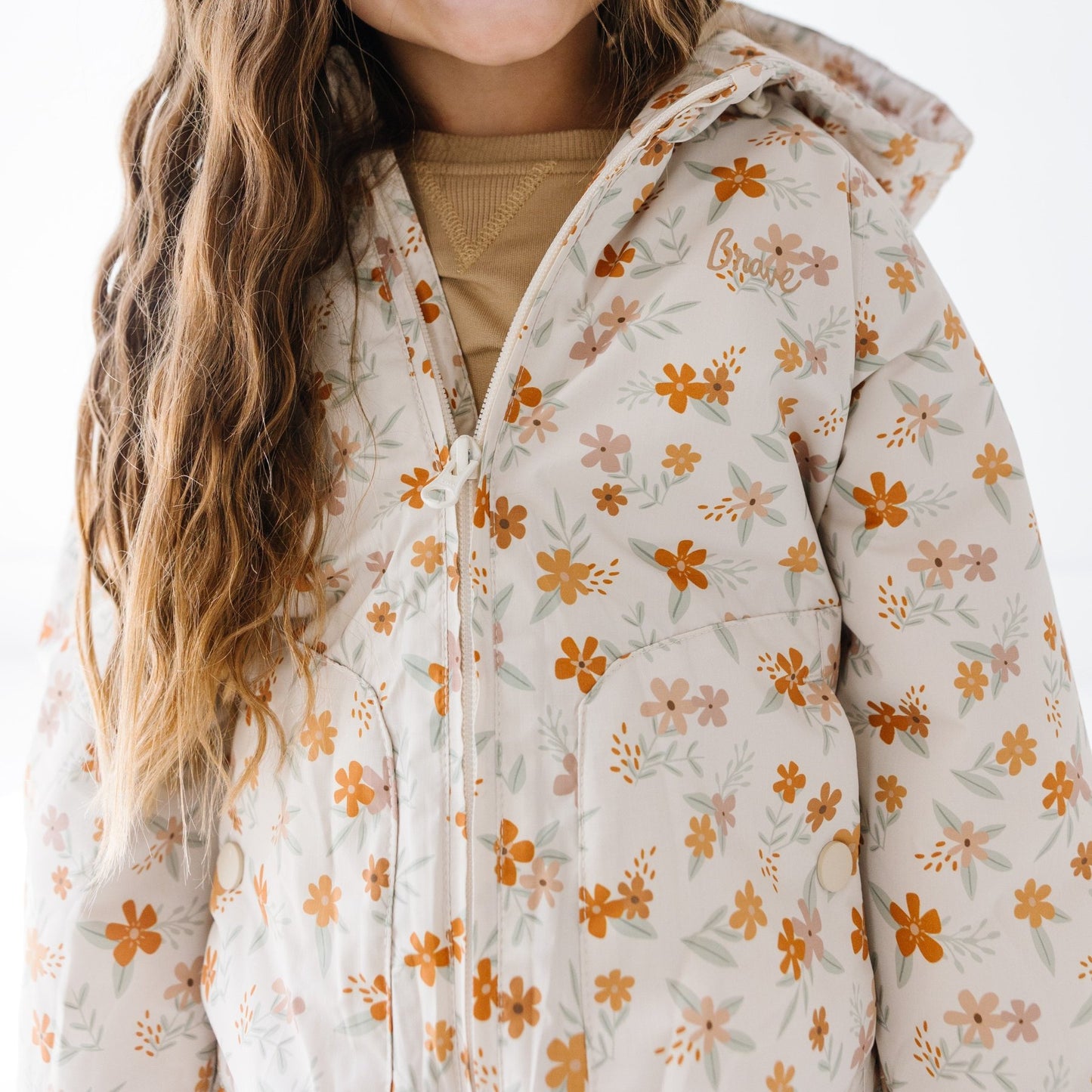 Autumn Floral Puffer Jacket